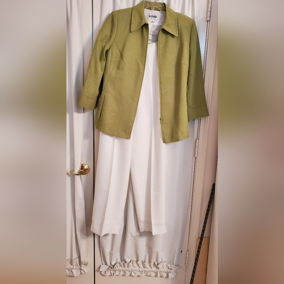 Kasper Other Kasper 2pc Polyester Lime Green Pant Suit Poshmark